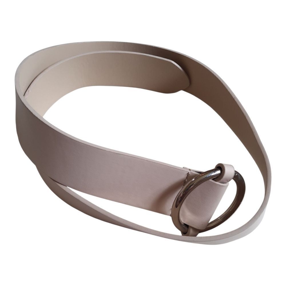 Elegant Beige PU Bonded Leather Belt